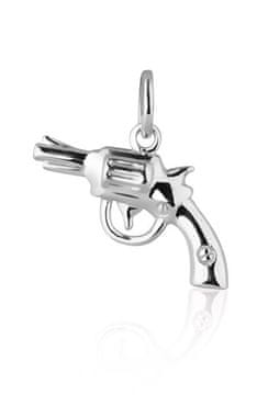 JVD Moderni srebrni obesek Revolver SVLP0615XH20000
