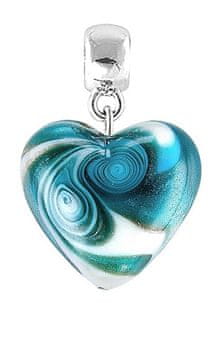 Lampglas Unikaten obesek Azure Storm iz Lampglas S19 biserov