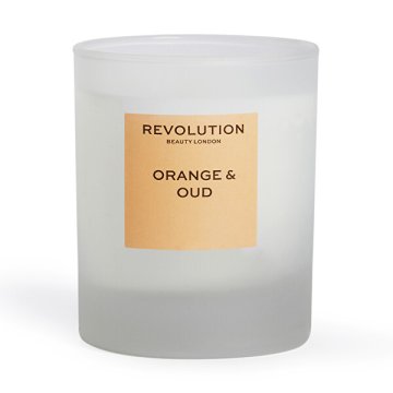 Makeup Revolution Dišeča sveča Orange & Oud (Scented Candle) 170 g