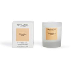 Makeup Revolution Dišeča sveča Orange & Oud (Scented Candle) 170 g