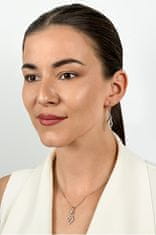 Brilio Silver Bleščeč pozlačen komplet nakita s cirkoni SET222Y