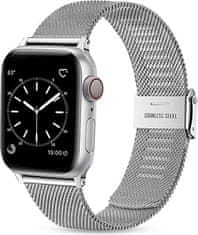 4wrist Milanski pašček za Apple Watch 38/40/41 mm - srebrn