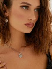 Guess Lepo pozlačena ogrlica s kristali Moon Phases JUBN01189JWYG
