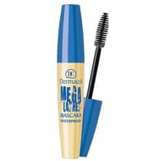 Dermacol Super volumen nepremočljiva maskara s panoramskimi Mega trepalnicami 12,5 ml (Odtenek Black)
