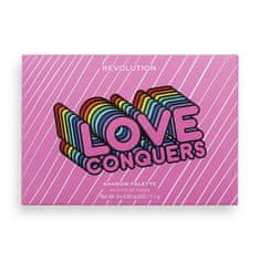 Makeup Revolution Paleta senčil za oči Love Conquers (Power Shadow Palette) 6,6 g