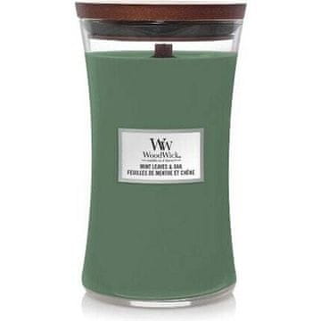 Woodwick Dišeča vaza za sveče velika Mint Leaves & Oak 609,5 g
