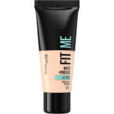 Maybelline Združevanje ličil z matiranim učinkom Fit Me! (Matte & Poreless Make-Up) 30 ml (Odtenek 120 Classic Ivory)