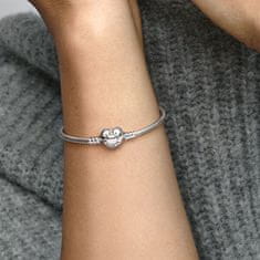 Pandora Srebrna zapestnica z zaponko v obliki srca 590719 (Dolžina 19 cm)