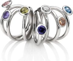Hot Diamonds Srebrni prstan Emozioni Scintilla Lavender Calmness ER020 (Obseg 51 mm)