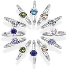 Hot Diamonds Srebrni prstan Emozioni Scintilla Lavender Calmness ER020 (Obseg 51 mm)