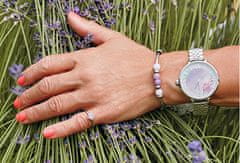 Hot Diamonds Srebrni prstan Emozioni Scintilla Lavender Calmness ER020 (Obseg 51 mm)