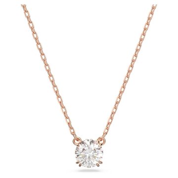 Swarovski Elegantna bronasta ogrlica s kristalom Constella 5636710