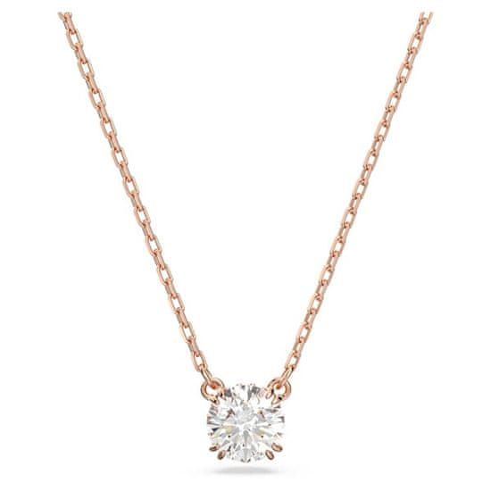 Swarovski Elegantna bronasta ogrlica s kristalom Constella 5636710