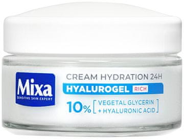 Mixa Intenzivno vlažilna dnevna krema Hyalurogel (Rich Hydration Cream) 50 ml