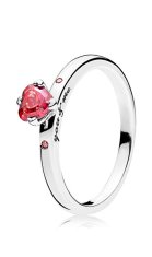 Pandora Srebrni prstan You & Me 196574CZRMX (Obseg 50 mm)