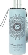 Vivian Gray Aroma Selection Gel za prhanje Amber & Cedar (Bath & Shower Gel) 500 ml