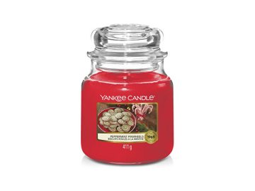 Yankee Candle Aromatična sveča Classic medium Peppermint Pinwheels 411 g