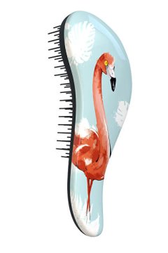 Dtangler Čopič za lase z ročajem Flamingo