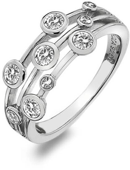 Hot Diamonds Luksuzen srebrni prstan s topazom in diamantno vrhovo DR207