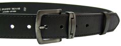 Penny Belts Moški usnjen pas 9-1-60 črn (Dolžina pasu 90 cm)
