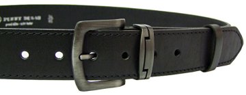 Penny Belts Moški usnjen pas 9-1-60 črn