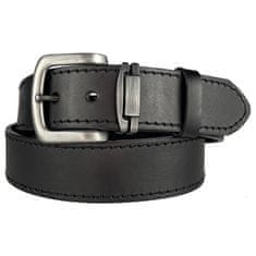 Penny Belts Moški usnjen pas 9-1-60 črn (Dolžina pasu 90 cm)
