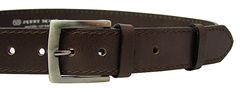 Penny Belts Moški usnjen pas 25-1-40 rjav (Dolžina pasu 90 cm)