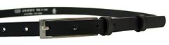 Penny Belts Ženski usnjeni pas 15-1-60 Črn (Dolžina pasu 95 cm)