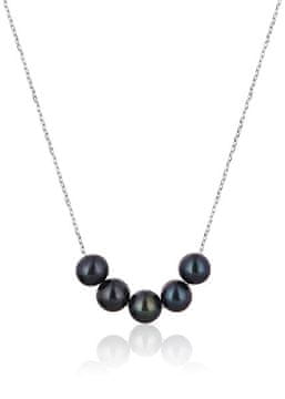 JwL Luxury Pearls Elegantna srebrna ogrlica s pravimi rečnimi biseri JL0783