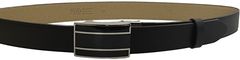 Penny Belts Moški usnjen družabni pas 35-020-A6 črn (Dolžina pasu 105 cm)