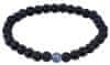 Troli Zapestnica iz kroglice iz oniksa in modrega jaspisa (Dolžina 20 cm)
