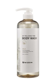 MIZON Gel za tuširanje z mlečnimi beljakovinami Milk My Relaxing Time ( Body Wash) 800 ml