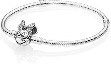 Pandora Srebrna zapestnica Disney Minnie 597770CZ