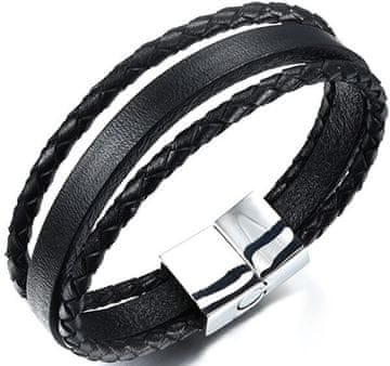 Troli Zapestnica iz treh usnjenih trakov