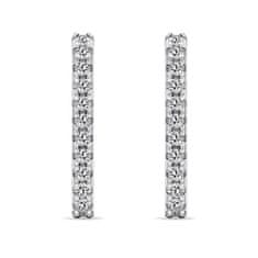 Brilio Silver Moderni srebrni uhani s cirkoni EA637W