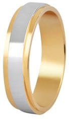 Beneto Exclusive Ženski dvodelni poročni prstan iz jekla SPD05 (Obseg 56 mm)