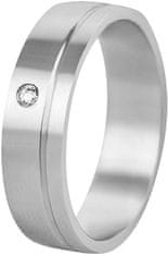 Beneto Exclusive Ženski poročni prstan iz jekla SPD06 (Obseg 61 mm)