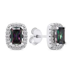 Brilio Silver Elegantni srebrni uhani s cirkoni EA578WMT