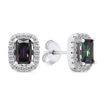 Brilio Silver Elegantni srebrni uhani s cirkoni EA578WMT