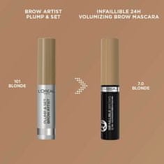 Loreal Paris Brow Artist Plump & Set 4,9 ml vodoodporna maskara Brow (Odtenek 3.0 Brunette)