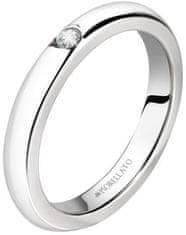 Morellato Jeklen prstan s kristali Love Rings SNA46 (Obseg 56 mm)