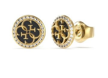 Guess Moderni pozlačeni uhani Life In 4G JUBE02147JWYGBKT/U