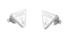 Guess Sodobni kristalni uhani za zabavo z jeklenimi čepki JUBE02168JWRHT/U