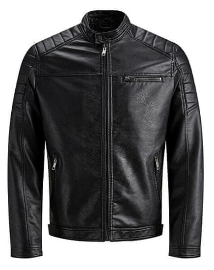 Jack&Jones Moška jakna JJEROCKY 12147218 Black PU