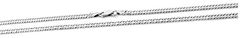 Beneto Exclusive Fina srebrna verižica Pancer AGS1085 (Dolžina 42 cm)