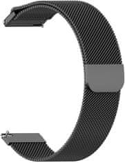 4wrist Milanese Strap - Black (Širina 20 mm)