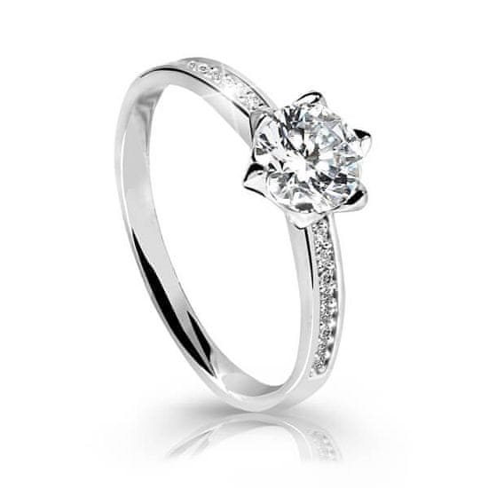 Cutie Jewellery Osupljiv bleščeč prstan iz belega zlata Z6149-10-X-2