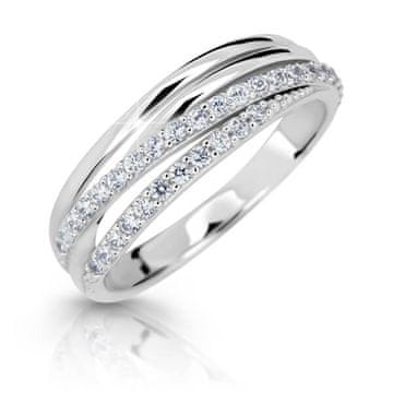 Cutie Jewellery Bleščeč prstan iz belega zlata Z6716-3352-10-X-2