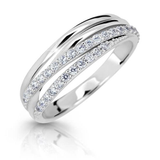 Cutie Jewellery Bleščeč prstan iz belega zlata Z6716-3352-10-X-2