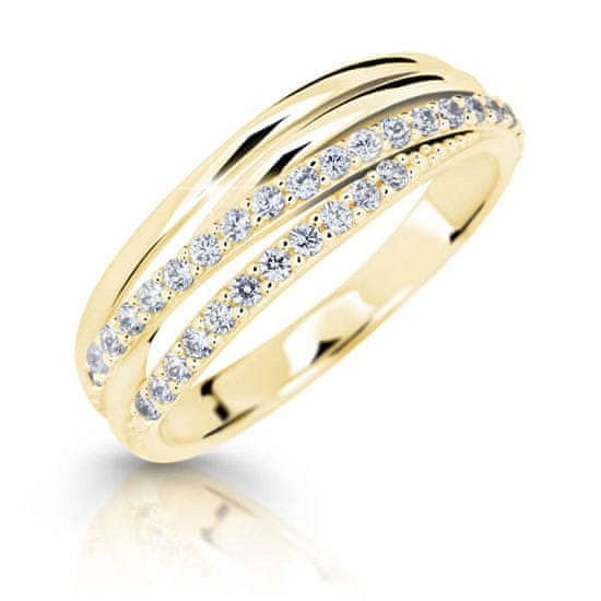Cutie Jewellery Bleščeč prstan iz rumenega zlata Z6716-3352-10-X-1